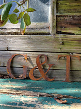 Load image into Gallery viewer, G & T - Rusty Letters