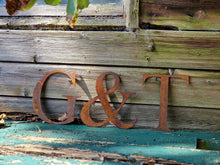 Load image into Gallery viewer, G & T - Rusty Letters