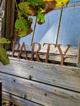 Load image into Gallery viewer, PARTY - Rusty Letters