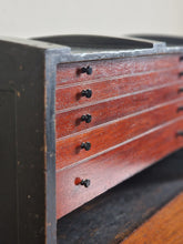 Load image into Gallery viewer, Antique Ebonised & Mahogany Engineers/Collectors Chest/Box
