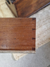 Load image into Gallery viewer, Antique Ebonised & Mahogany Engineers/Collectors Chest/Box