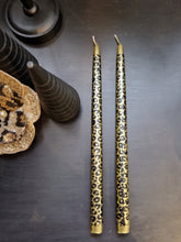 Load image into Gallery viewer, Leopard Print Taper Dinner Candles - Pair
