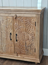 Load image into Gallery viewer, Carved Soild Wooden Cupboard