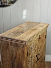Load image into Gallery viewer, Carved Soild Wooden Cupboard
