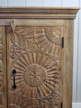 Load image into Gallery viewer, Carved Soild Wooden Cupboard