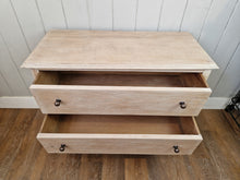 Load image into Gallery viewer, Vintage White Washed Soild Oak Chest of Drawers