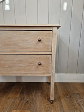 Load image into Gallery viewer, Vintage White Washed Soild Oak Chest of Drawers