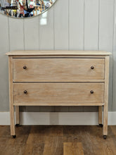 Load image into Gallery viewer, Vintage White Washed Soild Oak Chest of Drawers