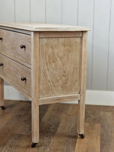 Load image into Gallery viewer, Vintage White Washed Soild Oak Chest of Drawers