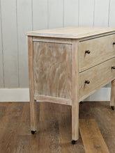Load image into Gallery viewer, Vintage White Washed Soild Oak Chest of Drawers