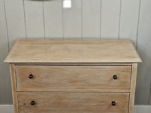 Load image into Gallery viewer, Vintage White Washed Soild Oak Chest of Drawers