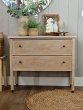 Load image into Gallery viewer, Vintage White Washed Soild Oak Chest of Drawers