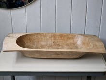 Load image into Gallery viewer, Antique Wooden Dough Bowl
