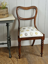 Load image into Gallery viewer, Rosewood Antique & Re-Upholstered Balloon Back Chair