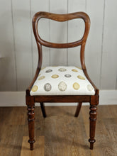 Load image into Gallery viewer, Rosewood Antique & Re-Upholstered Balloon Back Chair
