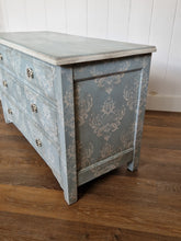 Load image into Gallery viewer, Hand Painted Vintage Chest of Drawers