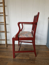 Load image into Gallery viewer, Painted & Reupholstered George 111 Mahogany Open Armchair