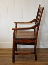 Load image into Gallery viewer, Early 19th Century Oak & Elm Open Armchair