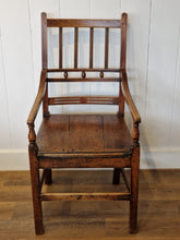 Load image into Gallery viewer, Early 19th Century Oak & Elm Open Armchair