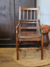 Load image into Gallery viewer, Early 19th Century Oak & Elm Open Armchair