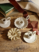 Load image into Gallery viewer, Netural Ceramic Candle Holder - 4 different designs