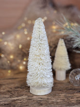 Load image into Gallery viewer, White Bristle Christmas Trees - Two Sizes