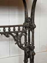 Load image into Gallery viewer, Vintage Wrought Iron & Wooden Table