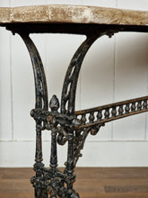 Load image into Gallery viewer, Vintage Wrought Iron & Wooden Table