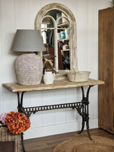 Load image into Gallery viewer, Vintage Wrought Iron & Wooden Table