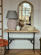 Load image into Gallery viewer, Vintage Wrought Iron & Wooden Table