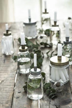 Load image into Gallery viewer, Thin Taper Lidded Glass Candle Jar with 12 Candles