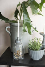 Load image into Gallery viewer, Thin Taper Lidded Glass Candle Jar with 12 Candles