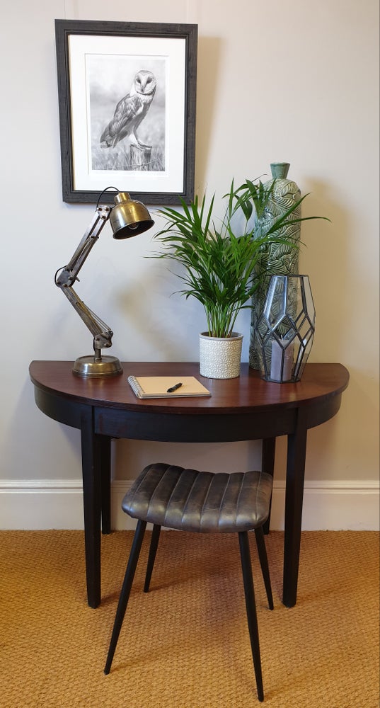 Mahogany D-End Table
