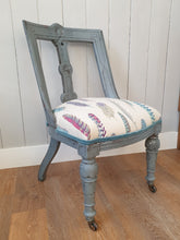 Load image into Gallery viewer, Victorian Painted and Re-Upholstered Chair