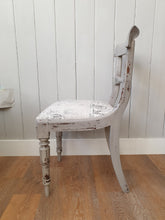 Load image into Gallery viewer, Victorian Painted & Re-Upholstered side chair