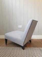 Load image into Gallery viewer, Antique Low Re-Upholstered Chair