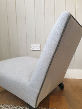 Load image into Gallery viewer, Antique Low Re-Upholstered Chair