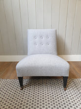 Load image into Gallery viewer, Antique Low Re-Upholstered Chair