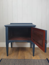 Load image into Gallery viewer, Vintage Dark Navy Blue Painted Cupboard
