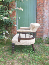 Load image into Gallery viewer, Edwardian Mahogany Upholstered Tub Chair