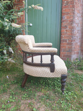 Load image into Gallery viewer, Edwardian Mahogany Upholstered Tub Chair