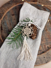 Load image into Gallery viewer, Nordic Snowflake Hanging Christmas Decorations - Set of Two