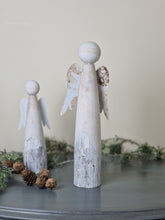 Load image into Gallery viewer, Rustic Wooden Angel Christmas Ornament - 2 Sizes