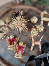 Load image into Gallery viewer, Natural Straw Hanging Decorations - Set of Twenty Six