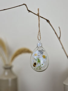 Glass Eggs Hanging Decorations - Various Designs