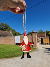 Load image into Gallery viewer, Feed the Birds Santa Hanging Christmas Ornament by Shoeless Joe
