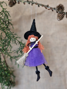 Belinda Witch with Broom - 3 Different Designs