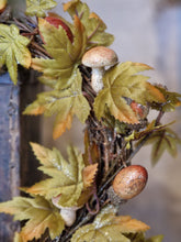 Load image into Gallery viewer, Woodland Leaves Autumn Wreath
