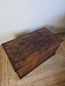 Antique Wooden Blanket Chest/box