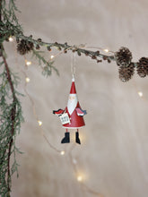 Load image into Gallery viewer, Feed the Birds Santa Hanging Christmas Ornament by Shoeless Joe
